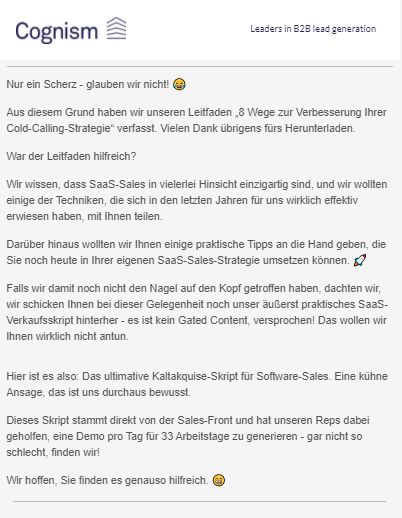 Kaltaquise Vorlage Email / Kaltaquise Vorlage Email Akquise Per Email